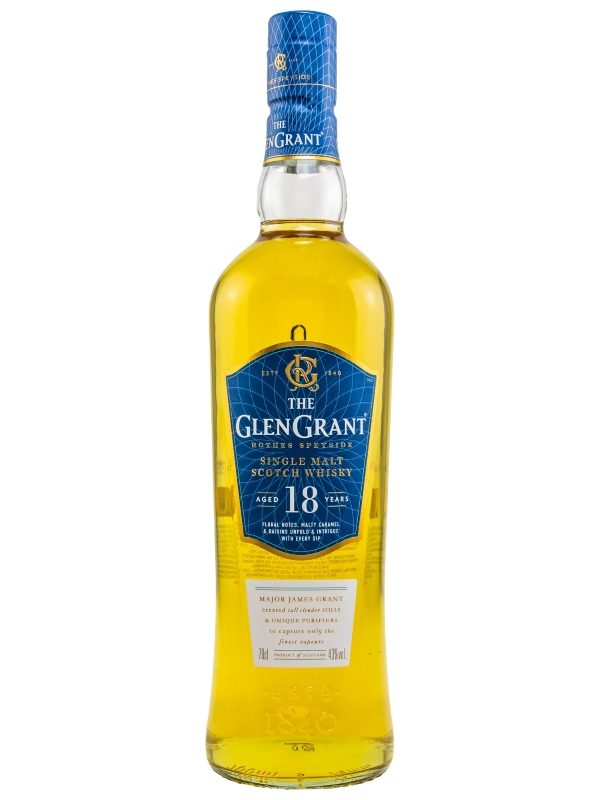 Glen Grant 18 Jahre - Speyside Single Malt Scotch Whisky - ohne Tube