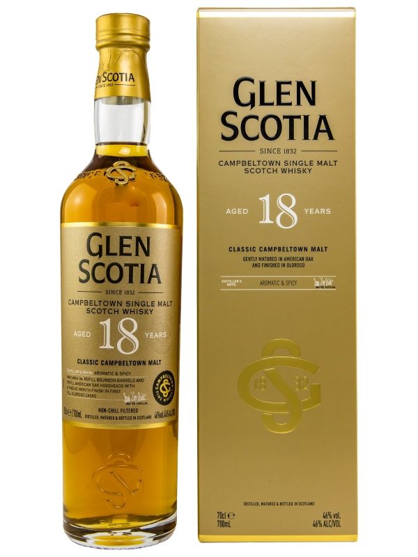 Glen Scotia 18 Jahre - 1st Fill Oloroso Casks - Single Malt Scotch Whisky - neue Ausstattung Glen Scotia 18 Jahre - 1st Fill Oloroso Casks - Single Malt Scotch Whisky - neue Ausstattung