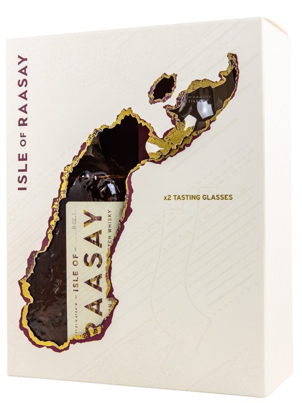 Isle of Raasay - Lightly Peated - Core Release - Batch R-02.1 - Rye, Chinkapin & Bordeaux Casks - incl. 2 Tasting-Gläser - Hebridean Single Malt Scotch Whisky Isle of Raasay Lightly Peated Core Release Batch R 02.1 Rye, Chinkapin & Bordeaux Casks incl. 2 Tasting Gläser Hebridean Single Malt Scotch Whisky