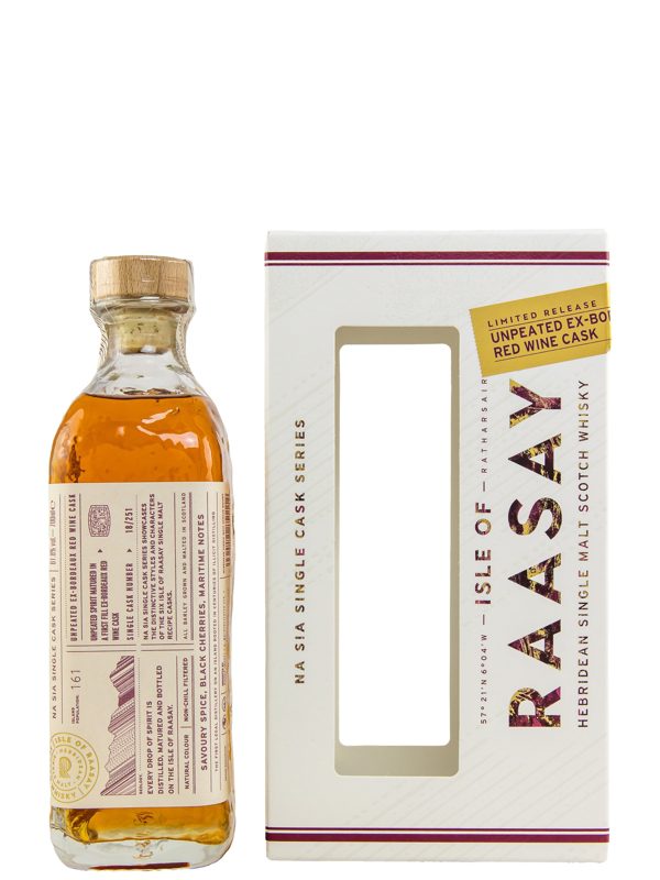 Isle of Raasay - Unpeated - Na Sia Single Cask Series - Unpeated Ex-Bordeaux Red Wine Cask #18 251 - Hebridean Single Malt Scotch Whisky S Isle of Raasay - Unpeated - Na Sia Single Cask Series - Unpeated Ex-Bordeaux Red Wine Cask #18/251 - Hebridean Single Malt Scotch Whisky