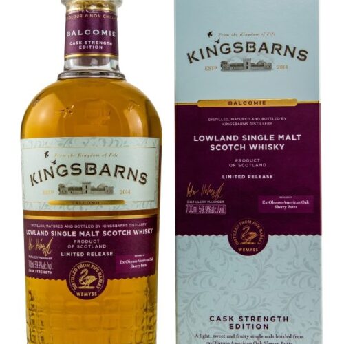 Kingsbarns - Balcomie - Ex-Oloroso American Oak Sherry Butt - Cask Strength Edition - Limited Release - Lowland Single Malt Scotch Whisky