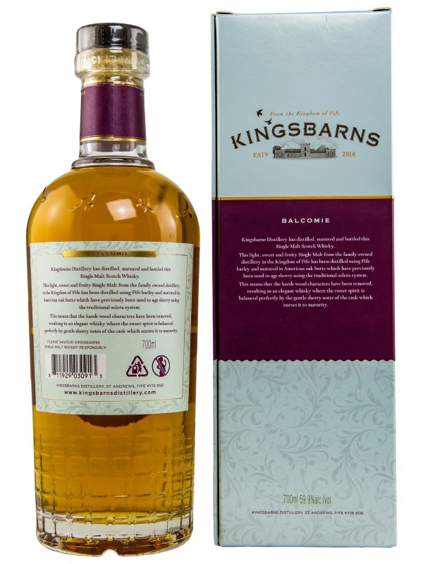 Kingsbarns - Balcomie - Ex-Oloroso American Oak Sherry Butt - Cask Strength Edition - Limited Release - Lowland Single Malt Scotch Whisky