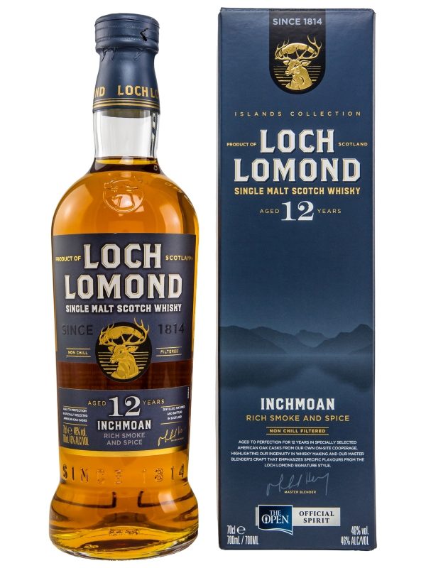 Loch Lomond 12 Jahre - Inchmoan - Rich Smoke and Spice - American Oak Casks - Islands Collection - Single Malt Scotch Whisky