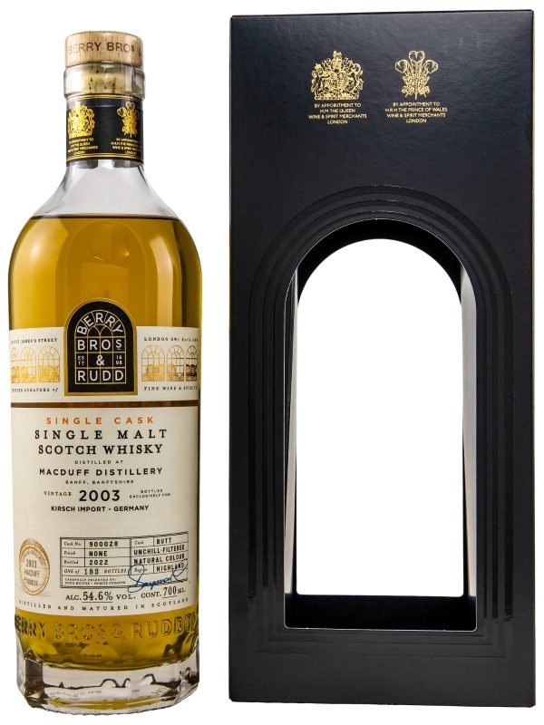 Macduff - Vintage 2003 - Hogshead - Butt No. 900028 - Berry Bros. & Rudd - Kirsch Import Germany - Highland Single Malt Scotch Whisky