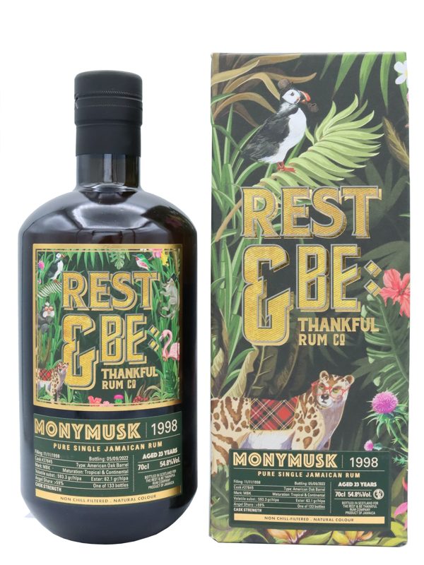 Monymusk – 23 Jahre – Vintage 1998 – Cask #27845 - MBK - Monymusk Distillery – Rest & Be Thankful – Pure Single Jamaican Rum Monymusk 23 Jahre Vintage 1998 Cask #27845 MBK Monymusk Distillery Rest & Be Thankful Pure Single Jamaican Rum
