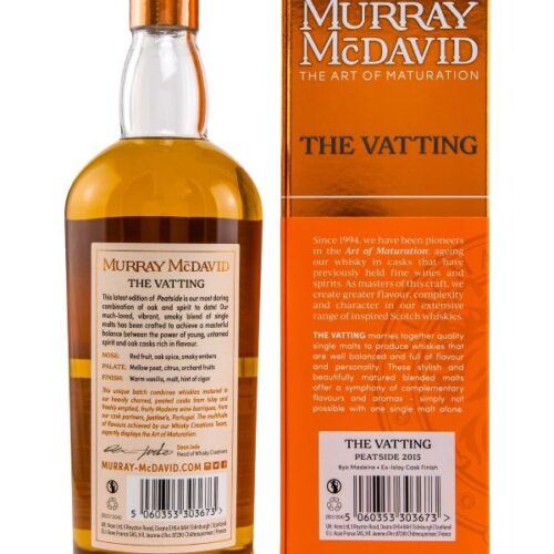 Peatside 6 Jahre - Vintage 2015 - Madeira + Ex-Islay Cask Finish - Murray McDavid - The Vatting - Limited Release - Blended Malt Scotch Whisky R Peatside 6 Jahre - Vintage 2015 - Madeira + Ex-Islay Cask Finish - Murray McDavid - The Art of Maturation - The Vatting - Limited Release - Blended Malt Scotch Whisky