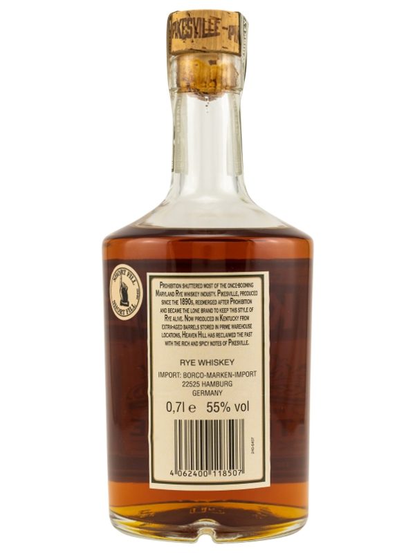 Pikesville - 110 Proof - Straight Rye Whiskey R Pikesville 110 Proof Straight Rye Whiskey