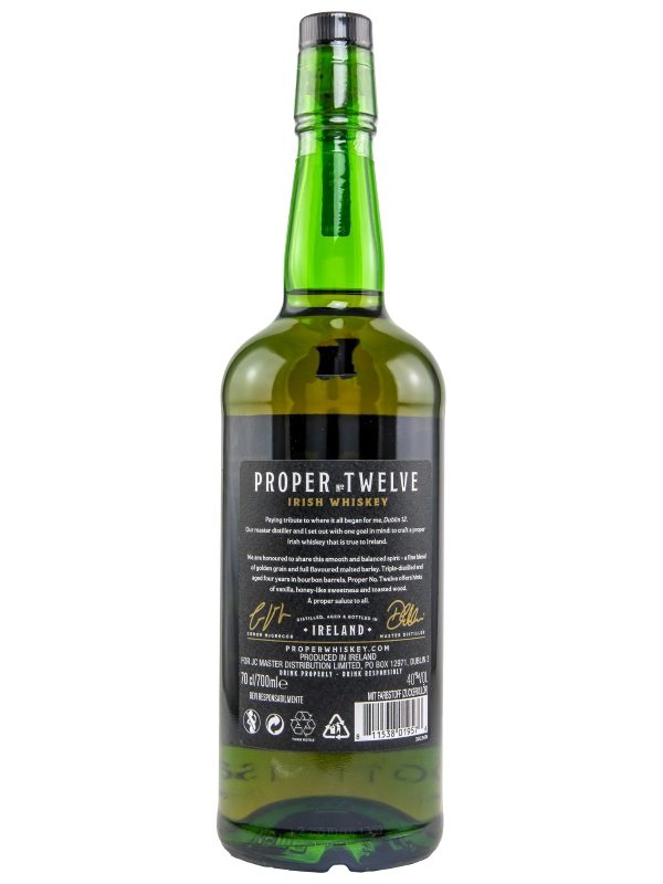 Proper No. Twelve 4 Jahre - Bourbon Barrels - Irish Whiskey R Proper No. Twelve 4 Jahre - Bourbon Barrels - Irish Whiskey