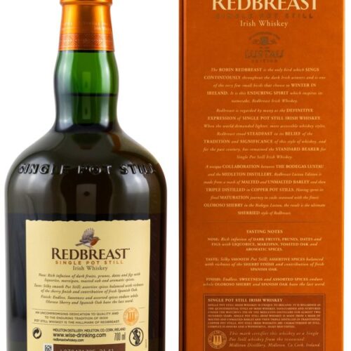 Redbreast - Lustau Edition - Sherry Finish - Single Pot Still Irish Whiskey