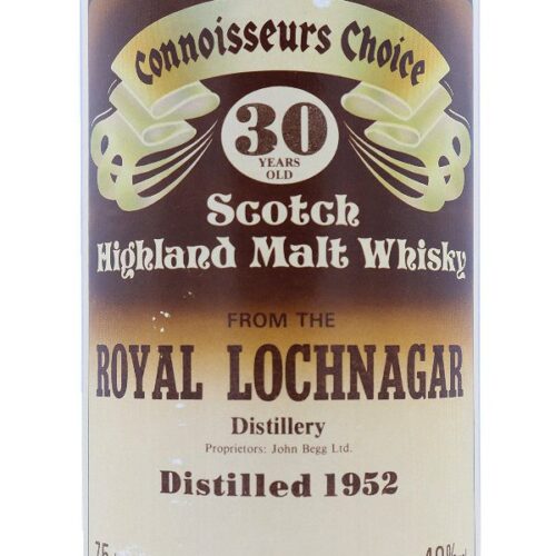 Royal Lochnagar Vintage 1952 - 30 Jahre – Connoisseurs Choice Brown Labels by Gordon & MacPhail – 2cl Sampleprobe