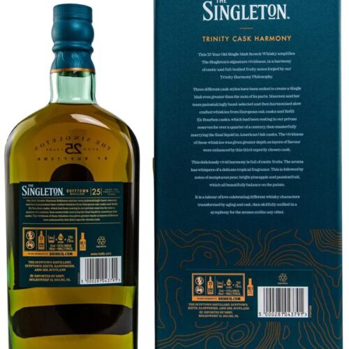 Singleton of Dufftown 25 Jahre - European Oak & Refill ex-Bourbon Casks - Trinity Cask Harmony - Speyside Single Malt Scotch Whisky R Singleton of Dufftown 25 Jahre European Oak und Refill ex Bourbon Casks Trinity Cask Harmony Speyside Single Malt Scotch Whisky