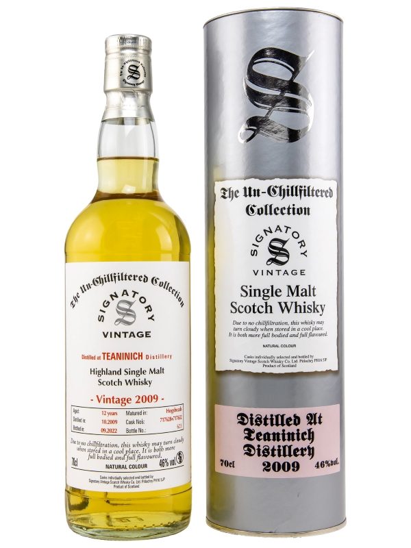 Teaninich 12 Jahre - Vintage 2009 - Hogsheads No. 717628 + 717632 - Signatory Vintage - Un-Chillfiltered Collection - Highland Single Malt Scotch Whisky Teaninich 12 Jahre - Vintage 2009 - Hogsheads No. 717628 + 717632 - Signatory Vintage - Un-Chillfiltered Collection - Highland Single Malt Scotch Whisky