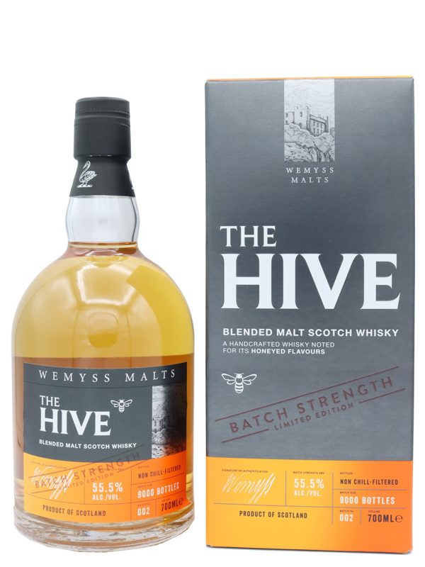 The HIVE - Batch No. 002 - Batch Strength - Limited Edition - Wemyss Malts - Blended Malt Scotch Whisky The HIVE - Batch No. 002 - Batch Strength - Limited Edition - Wemyss Malts - Blended Malt Whisky - 5cl Sample