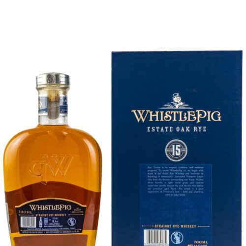 Whistlepig 15 Jahre Vermont Estate Oak Finish Estate Oak Rye Straight Rye Whiskey