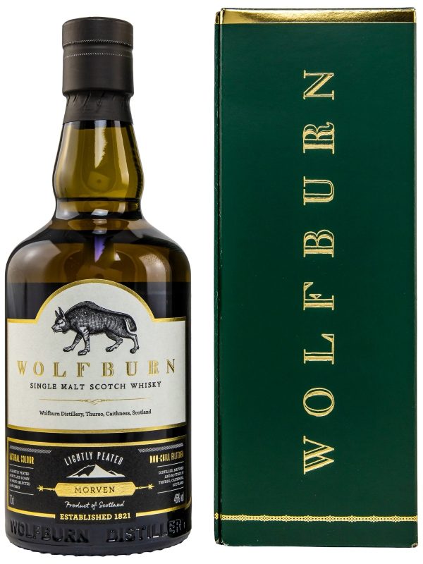 Wolfburn Morven - Lightly Peated - Highland Single Malt Scotch Whisky - neue Ausstattung